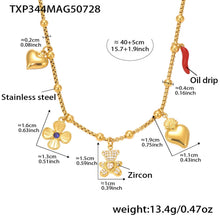 316L Stainless Steel Customizable Charm Necklace & Bracelet Collection - Image 6