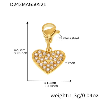 316L Stainless Steel Customizable Zirconia Charm Bracelet & Anklet - Image 12