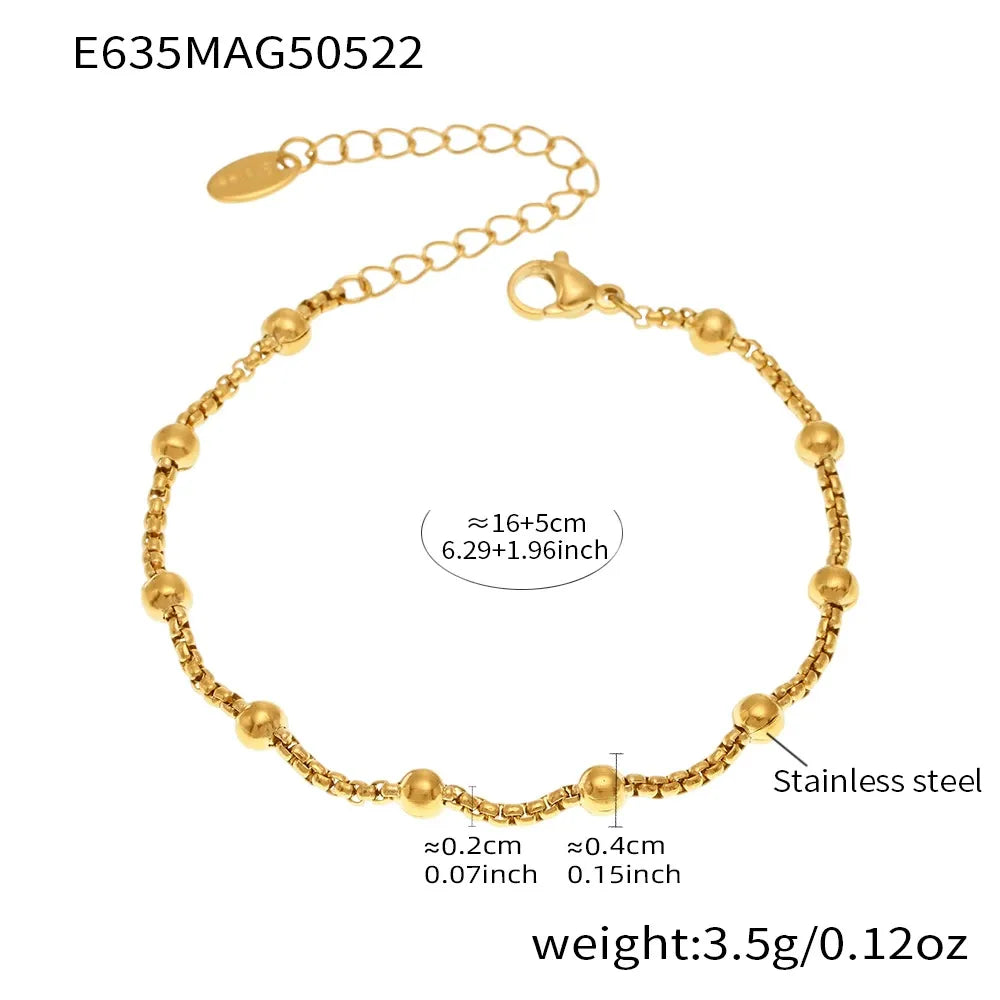 316L Stainless Steel Customizable Zirconia Charm Bracelet & Anklet - Image 5