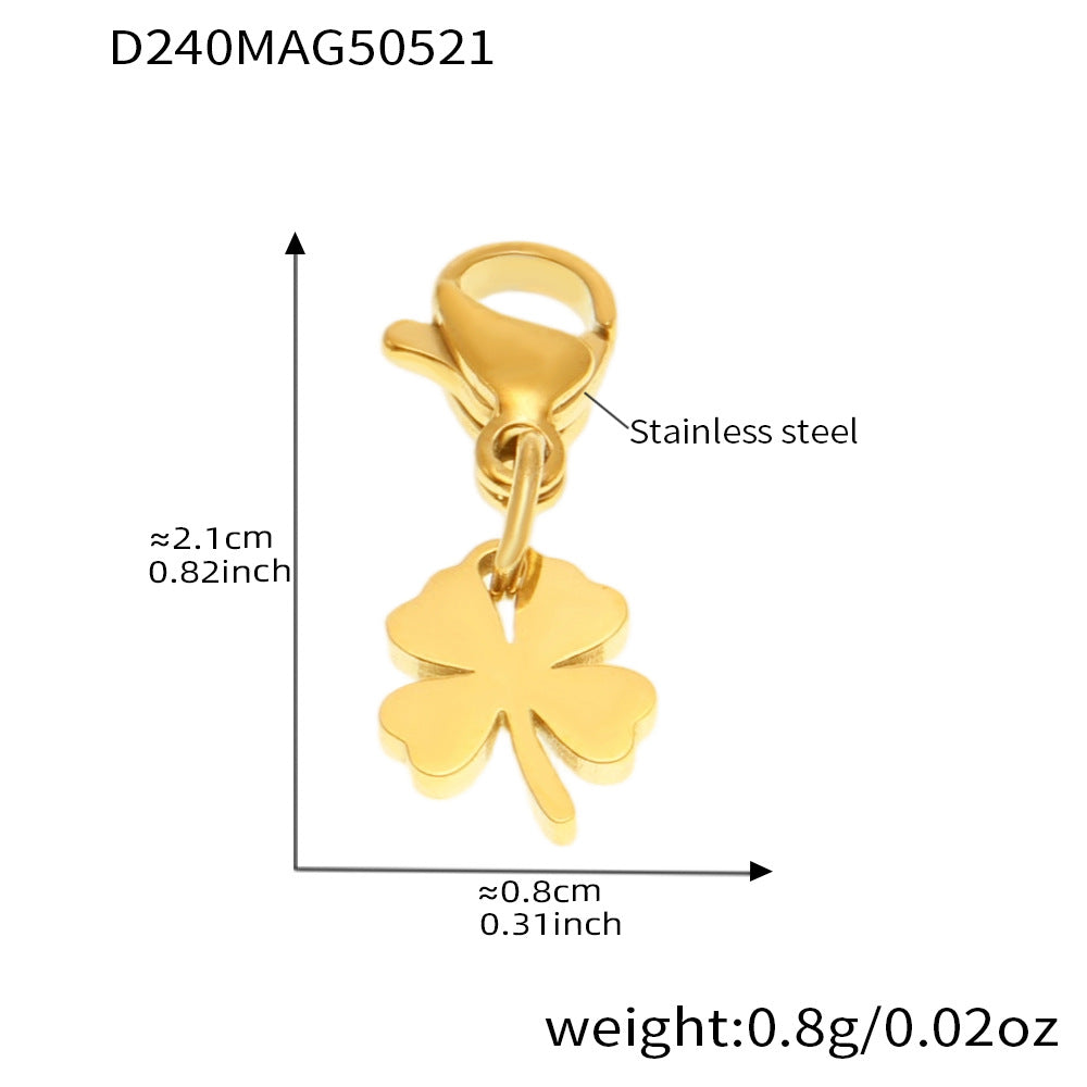 316L Stainless Steel Customizable Zirconia Charm Bracelet & Anklet - Image D240