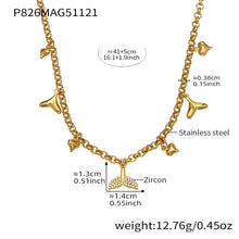 316L Stainless Steel CZ Paved Crab & Fishtail Pendant Necklace - Image 6