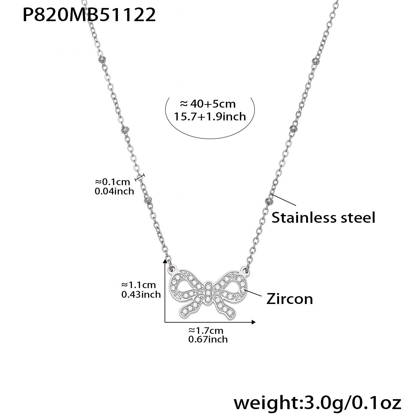 316L Stainless Steel Dainty Charm Layering Necklace Set - Image 1