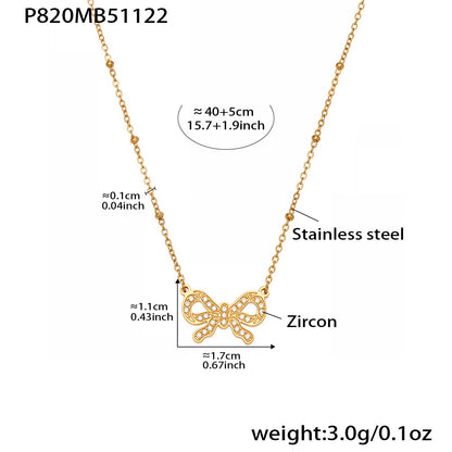 316L Stainless Steel Dainty Charm Layering Necklace Set - Image 6