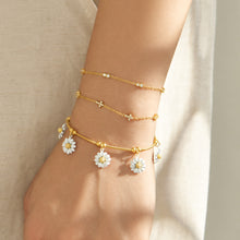 316L Stainless Steel 18K PVD Gold Daisy Bracelet made with 316L stainless steel and 18K PVD gold finish for wholesale jewelry buyers - image 11