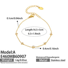 316L Stainless Steel 18K PVD Gold Daisy Bracelet made with 316L stainless steel and 18K PVD gold finish for wholesale jewelry buyers - image 14