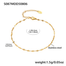 316L Stainless Steel Dazzling Zircon Butterfly Tassel Anklet - Image 7