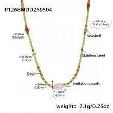 316L Stainless Steel Delicate Faceted Cat's Eye Beaded Necklace - Image 6