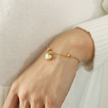 316L Stainless Steel Delicate Heart Shell Necklace, Bracelet & Earring Collection - Image 7