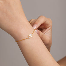 316L Stainless Steel Delicate Layered Evil Eye 5A Zircon Necklace & Bracelet - Image 9