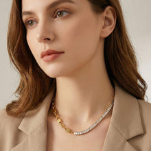 316L Stainless Steel Designer Zircon Link Chain Necklace - Image 5