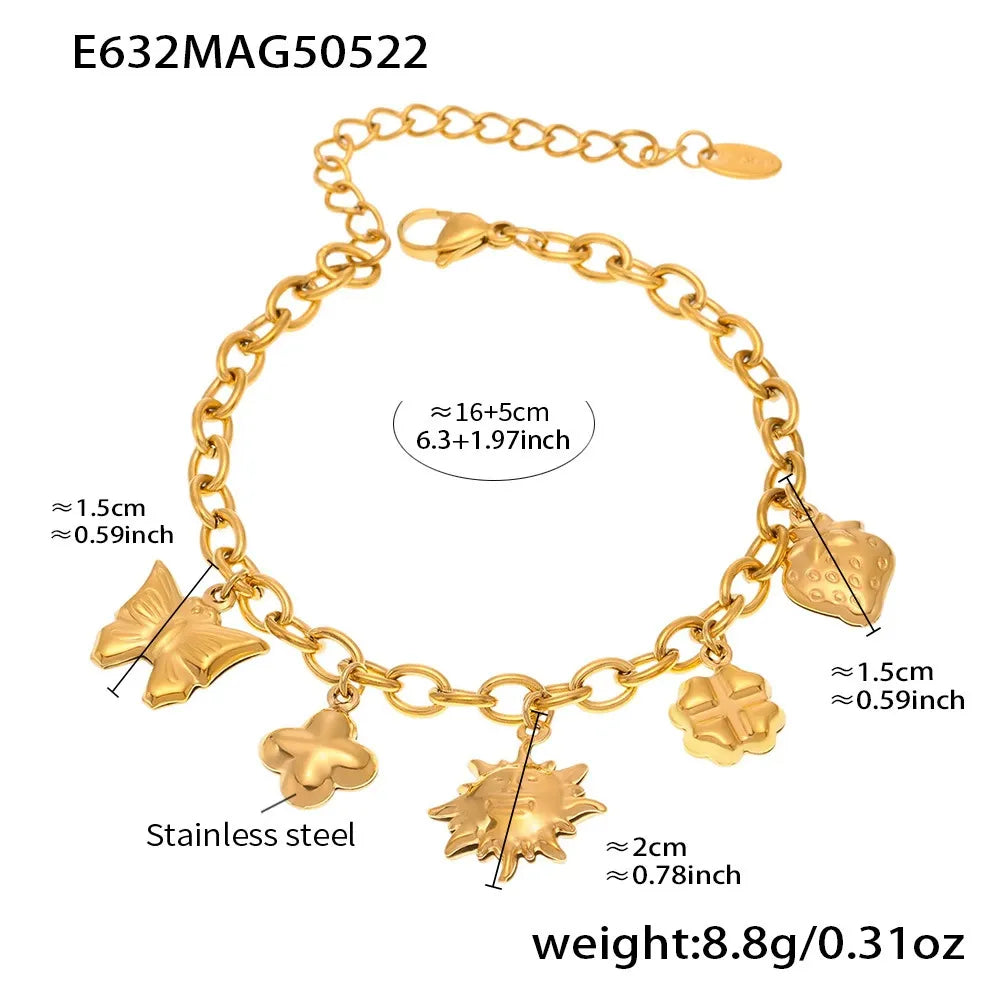 316L Stainless Steel DIY Charm Bracelet & Anklet Set - Image 6