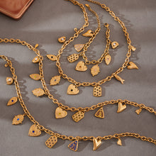 316L Stainless Steel DIY Heart & Geometric Multi-Element Necklace & Bracelet - Image 10