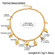 316L Stainless Steel DIY Heart & Geometric Multi-Element Necklace & Bracelet - Image 8