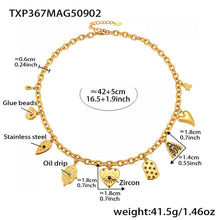 316L Stainless Steel DIY Heart & Geometric Multi-Element Necklace & Bracelet - Image 9