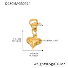 Specification chart for the gold dog charm bracelet, 316L stainless steel, weight and size details for retailers.