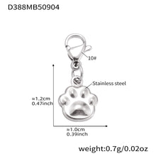 Size specs for the silver-tone heart pendant charm, 316L stainless steel, hypoallergenic for jewelry making.
