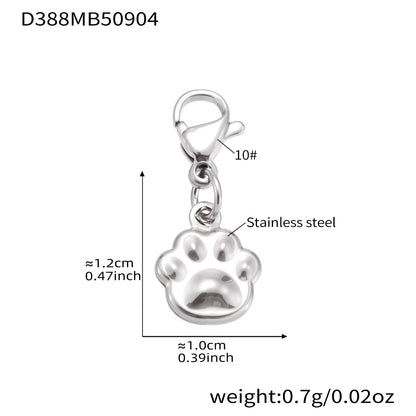 316L Stainless Steel Dog Zircon Pave Bone Multi-Pendant Jewelry Set - Image 20