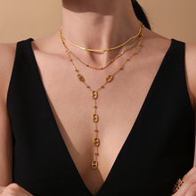 316L Stainless Steel 18K PVD Gold Double Chain Necklace made with 316L stainless steel and 18K PVD gold finish for wholesale jewelry buyers - image 10