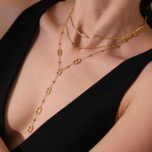 316L Stainless Steel 18K PVD Gold Double Chain Necklace made with 316L stainless steel and 18K PVD gold finish for wholesale jewelry buyers - image 13