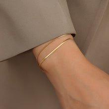 316L Stainless Steel Double Layer Blade Chain Delicate Bracelet - Image 7