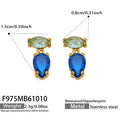 Blue ZirconGold / Earrings