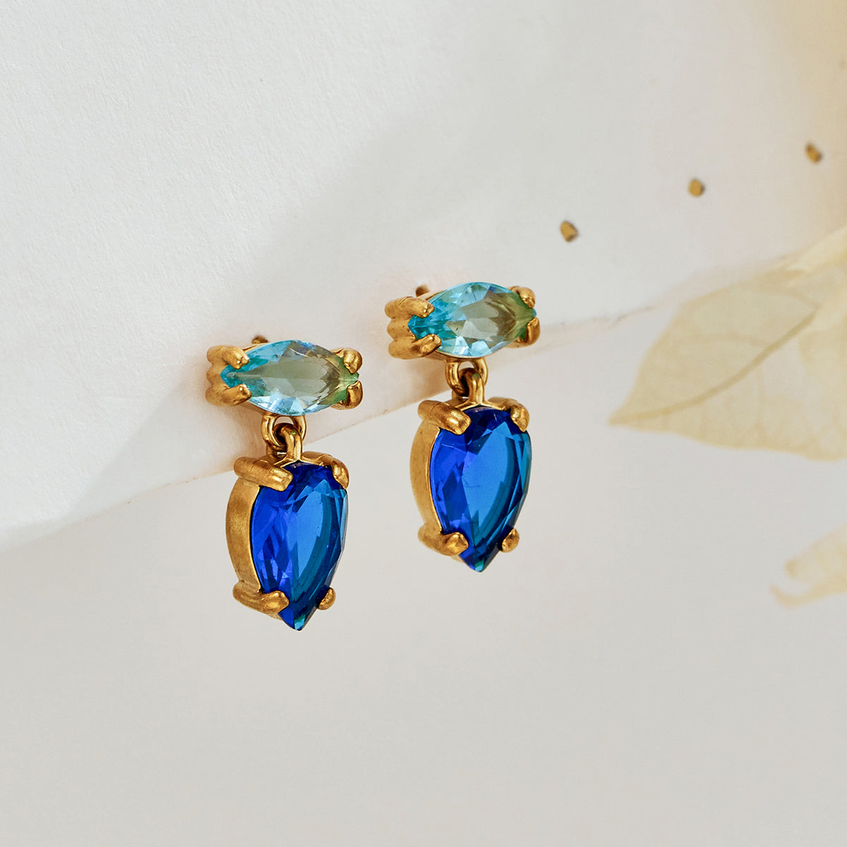 316L Stainless Steel 18K PVD Gold Drop Zircon Earrings made with 316L stainless steel and 18K PVD gold finish for wholesale jewelry buyers - image 18