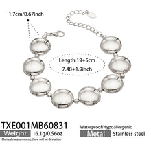 316L Stainless Steel 18K PVD Gold Droplet Bracelet made with 316L stainless steel and 18K PVD gold finish for wholesale jewelry buyers - image 9