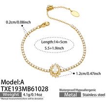 Stainless Steel Stone-Set Bracelet & Necklace Collection — product image 18