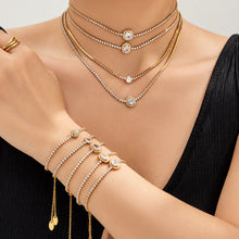 Stainless Steel Stone-Set Bracelet & Necklace Collection — product image 2