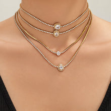 Stainless Steel Stone-Set Bracelet & Necklace Collection — product image 4