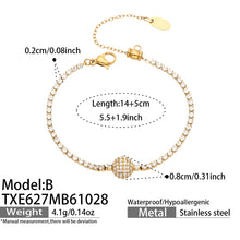 Stainless Steel Stone-Set Bracelet & Necklace Collection — product image 20