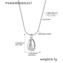 316L Stainless Steel 18K PVD Gold Droplet Necklace made with 316L stainless steel and 18K PVD gold finish for wholesale jewelry buyers - image 10