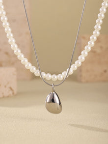 316L Stainless Steel 18K PVD Gold Droplet Necklace made with 316L stainless steel and 18K PVD gold finish for wholesale jewelry buyers - image 6