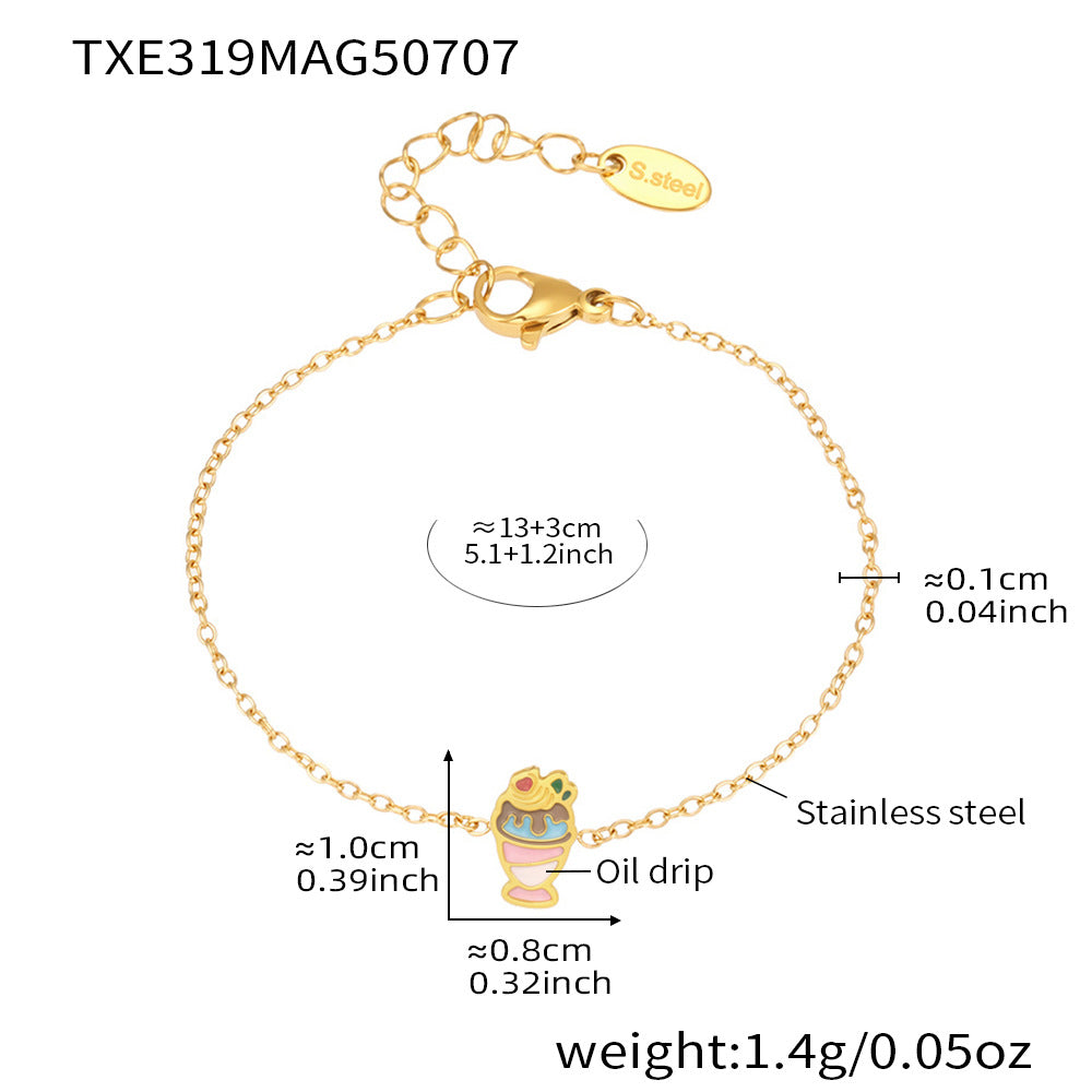 316L Stainless Steel 18K PVD Gold Droplet Necklace made with 316L stainless steel and 18K PVD gold finish for wholesale jewelry buyers - image 9