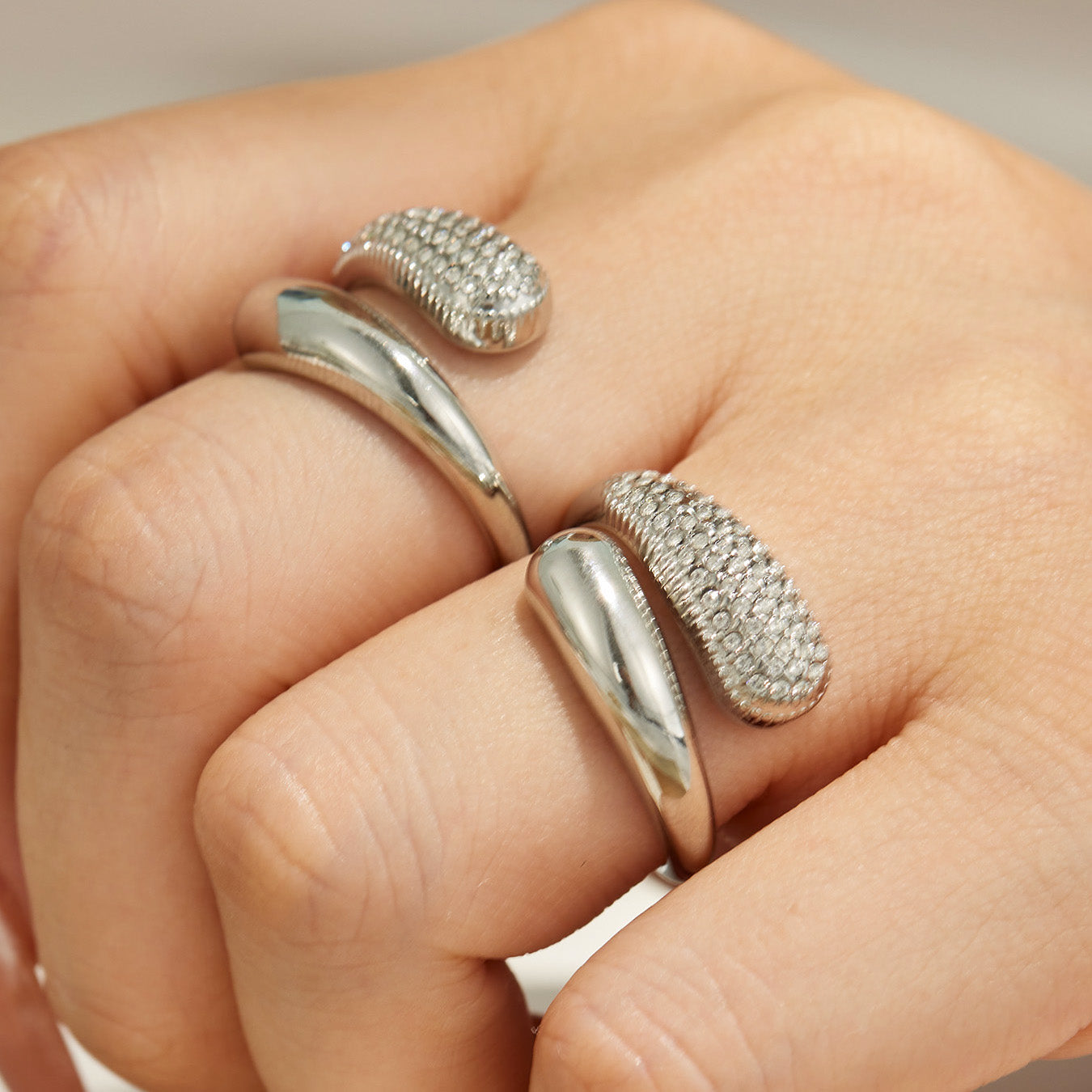 316L Stainless Steel 18K PVD Gold Droplet Ring made with 316L stainless steel and 18K PVD gold finish for wholesale jewelry buyers - image 10