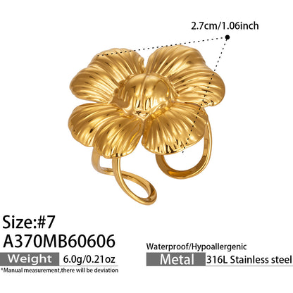 316L Stainless Steel 18K PVD Gold Droplet Ring made with 316L stainless steel and 18K PVD gold finish for wholesale jewelry buyers - image 12