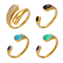 316L Stainless Steel 18K PVD Gold Droplet Ring made with 316L stainless steel and 18K PVD gold finish for wholesale jewelry buyers - image 21