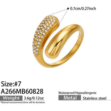 316L Stainless Steel 18K PVD Gold Droplet Ring made with 316L stainless steel and 18K PVD gold finish for wholesale jewelry buyers - image 3