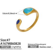 316L Stainless Steel 18K PVD Gold Droplet Ring made with 316L stainless steel and 18K PVD gold finish for wholesale jewelry buyers - image 4