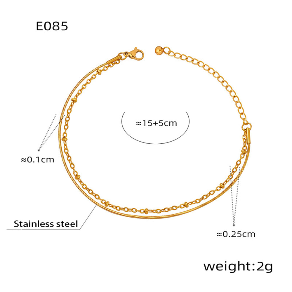 Close-up of the Steel Color Dual Layer Bracelet
