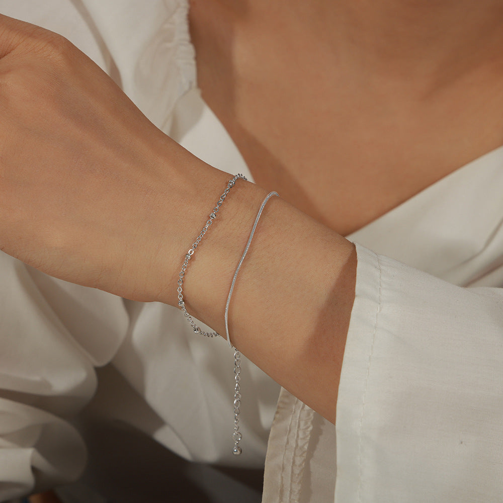 316L Stainless Steel 18K PVD Gold Dual Layer Bracelet made with 316L stainless steel and 18K PVD gold finish for wholesale jewelry buyers - image 4