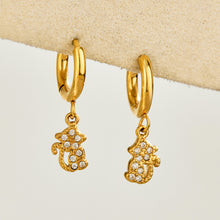 316L Stainless Steel 18K PVD Gold Cat Zircon Earrings made with 316L stainless steel and 18K PVD gold finish for wholesale jewelry buyers - image 9