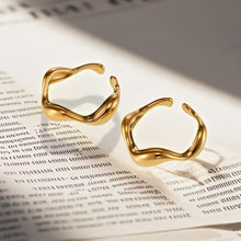 316L Stainless Steel Elegant Curved Band Ring - Image 9