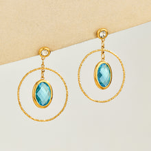 316L Stainless Steel 18K PVD Gold Elegant Double-layer Oval Earrings made with 316L stainless steel and 18K PVD gold finish for wholesale jewelry buyers - image 10