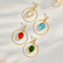 316L Stainless Steel 18K PVD Gold Elegant Double-layer Oval Earrings made with 316L stainless steel and 18K PVD gold finish for wholesale jewelry buyers - image 7