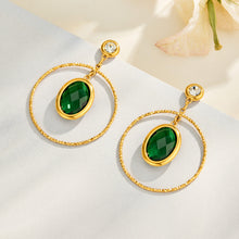 316L Stainless Steel 18K PVD Gold Elegant Double-layer Oval Earrings made with 316L stainless steel and 18K PVD gold finish for wholesale jewelry buyers - image 8
