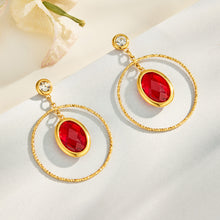 316L Stainless Steel 18K PVD Gold Elegant Double-layer Oval Earrings made with 316L stainless steel and 18K PVD gold finish for wholesale jewelry buyers - image 9