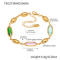 Gold / Multi-color Opal