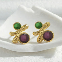 316L Stainless Steel Elegant Irregular Textured Branch Stud Earrings - Image 7