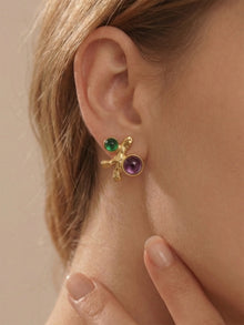 316L Stainless Steel Elegant Irregular Textured Branch Stud Earrings - Image 8